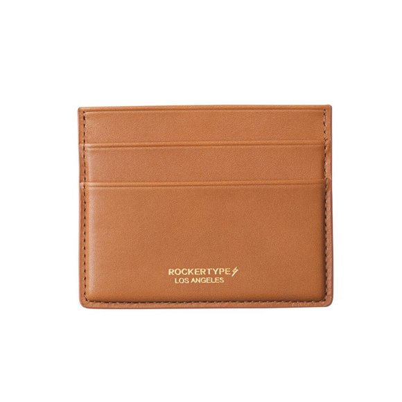 Rockertype Handbags - Rockertype Luxury Cardholder Italian Leather Tan